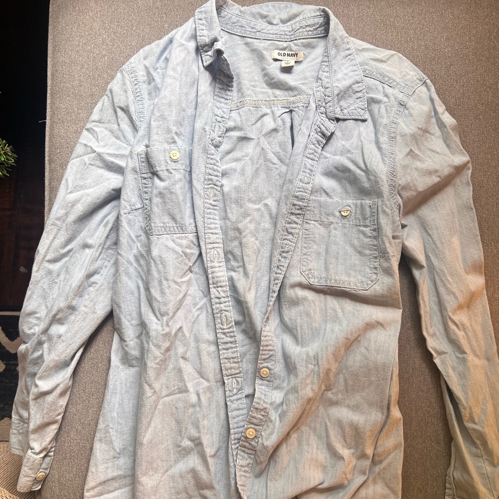Old Navy Light Blue Button Down Shirt